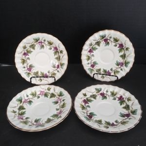 Vintage Royal Worcester Bacchanal Saucers 4